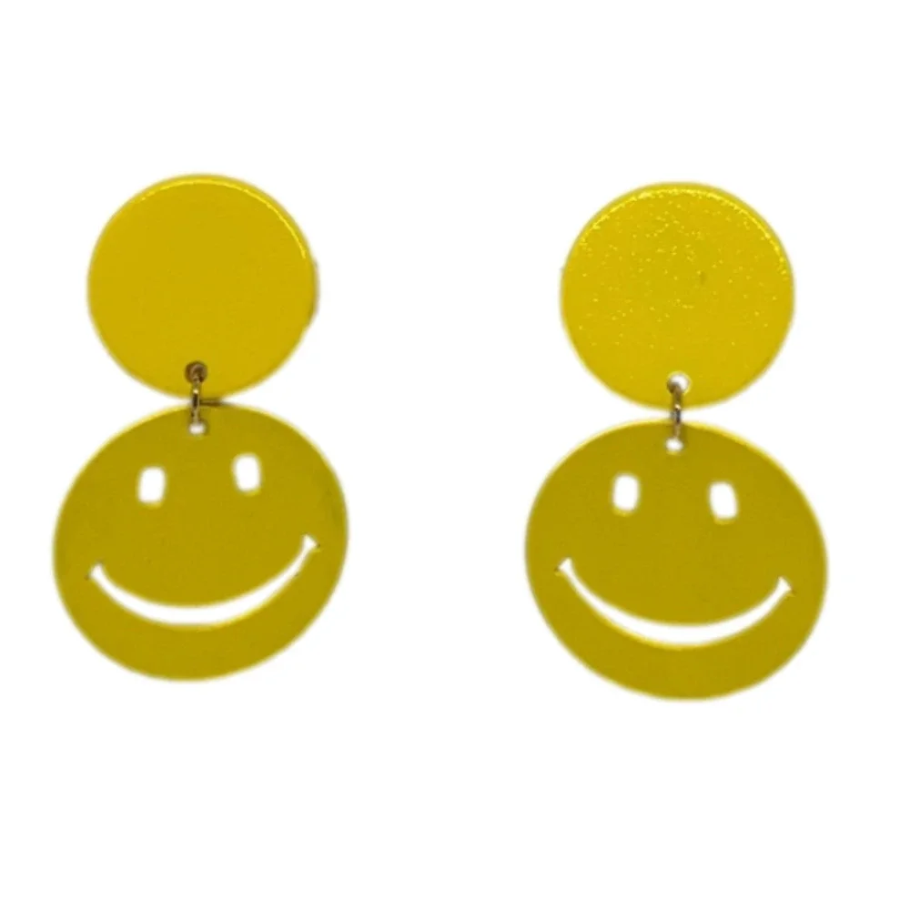 HAPPY FACE EARRINGS ✨✨✨ - Picture 1 of 2